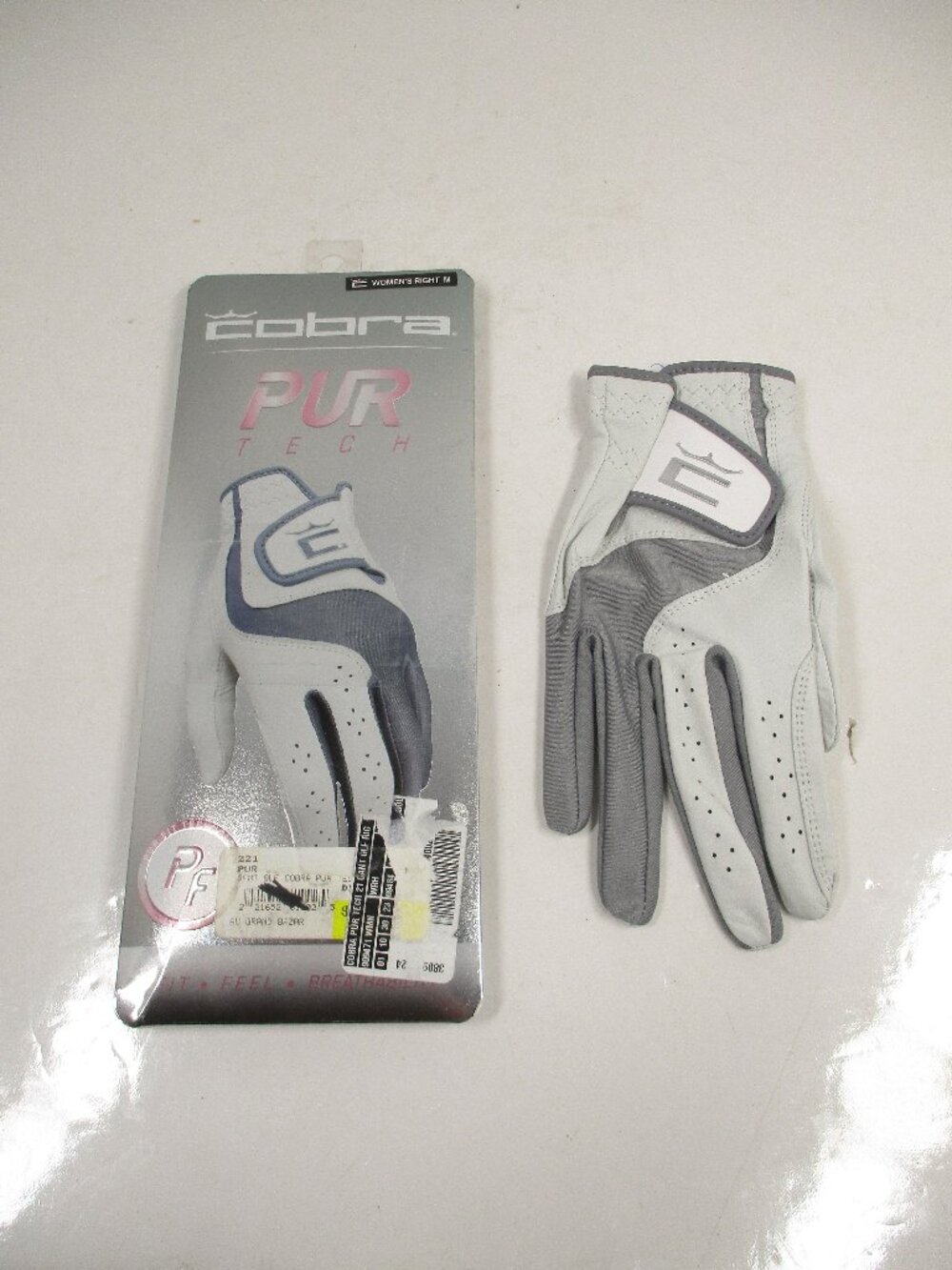 NEW Cobra Pur Tech Leather Golf Gloves Woman's Right Hand Size M